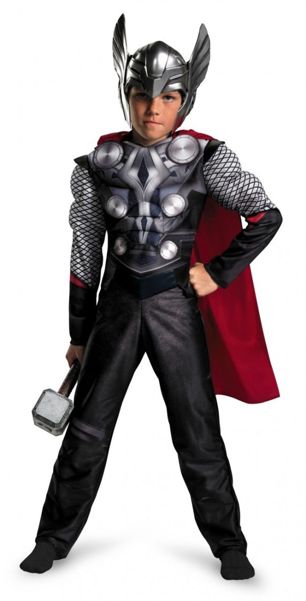 Fantasia Infantil Thor com Músculos Luxo