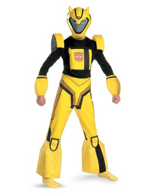 Fantasia Infantil Transformers Animado Bumblebee Luxo
