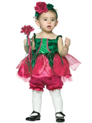 Fantasia Infantil Vestido de Flor Rosa Fantasia Infantil Vestido de Flor Rosa