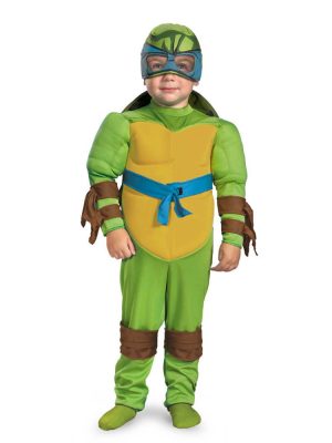 Fantasia Leonardo Tartarugas Ninja Infantil com Músculos Fantasia Leonardo Tartarugas Ninja Infantil com Músculos