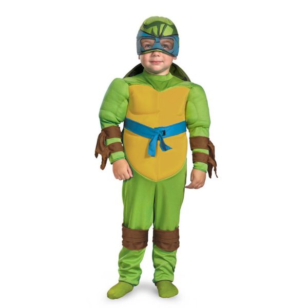 Fantasia Leonardo Tartarugas Ninja Infantil com Músculos Fantasia Leonardo Tartarugas Ninja Infantil com Músculos