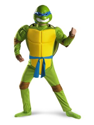 Fantasia Leonardo Tartarugas Ninja Infantil Luxo Músculos