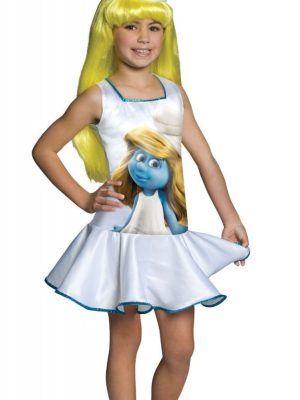 Fantasia Smurfete Infantil Luxo