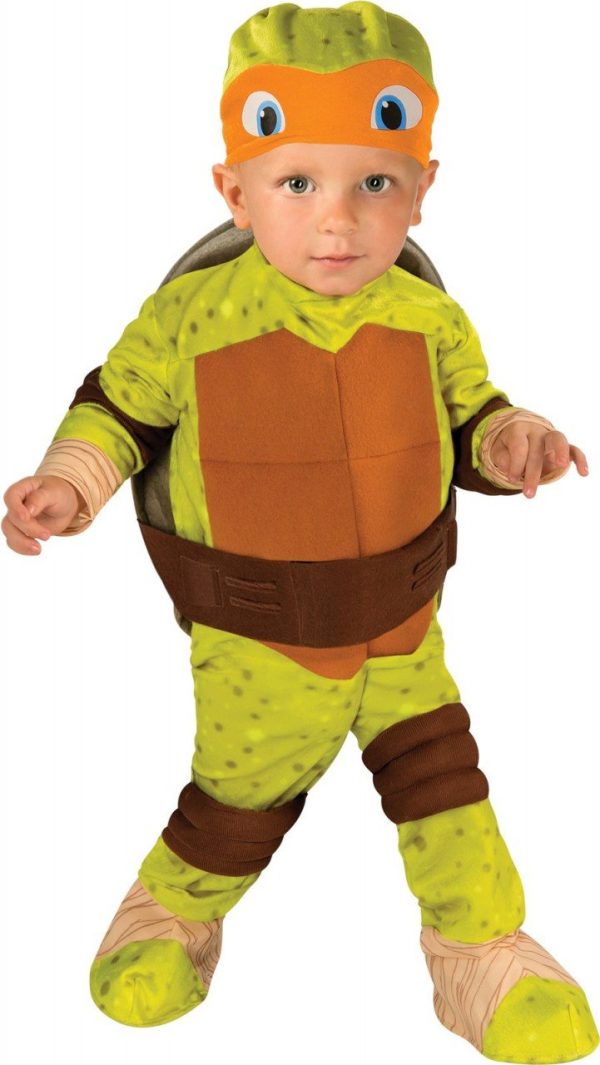 Fantasia Tartarugas Ninja Infantil Bebê Luxo Michelangelo Fantasia Tartarugas Ninja Infantil Bebê Luxo Michelangelo
