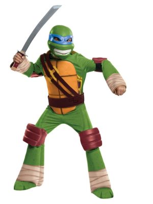 Fantasia Tartarugas Ninja Infantil Luxo Leonardo com Músculos Fantasia Tartarugas Ninja Infantil Luxo Leonardo com Músculos