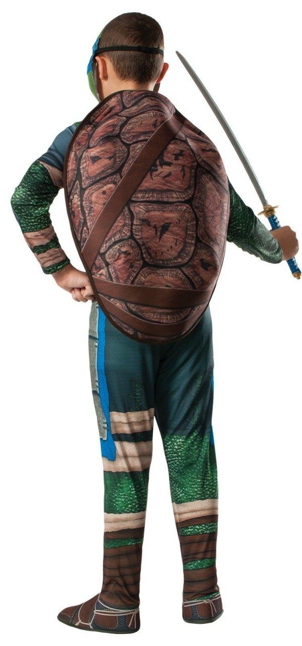 Fantasia Tartarugas Ninja Luxo Leonardo com Músculos Infantil Fantasia Tartarugas Ninja Luxo Leonardo com Músculos Infantil
