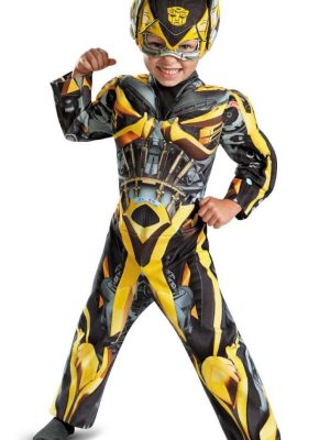 Fantasia Transformers 3D A Era da Extinção Bumblebee Infantil