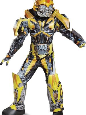 Fantasia Transformers 4 A Era da Extinção Bumblebee Luxo Infantil