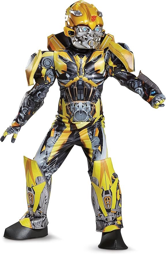 Fantasia Transformers 4 A Era da Extinção Bumblebee Luxo Infantil Fantasia Transformers 4 A Era da Extinção Bumblebee Luxo Infantil