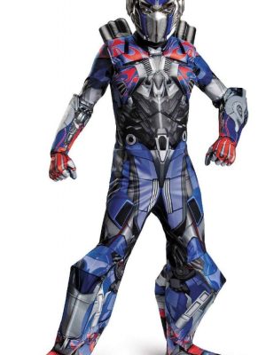 Fantasia Transformers 4 A Era da Extinção Optimus Prime Super Luxo Infantil