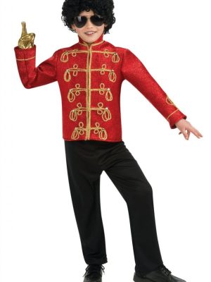 Jaqueta Michael Jackson Infantil Vermelha Jaqueta Michael Jackson Infantil Vermelha