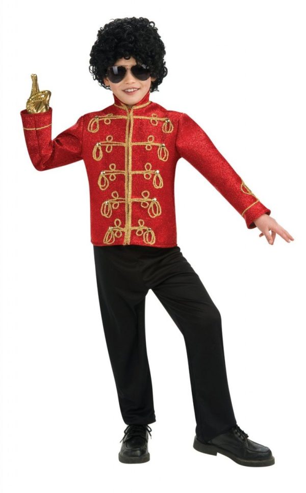 Jaqueta Michael Jackson Infantil Vermelha Jaqueta Michael Jackson Infantil Vermelha