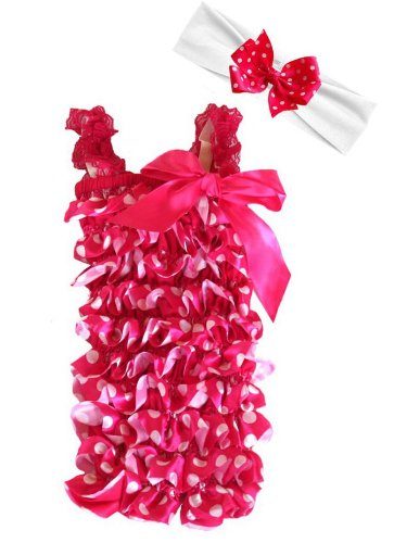 Macacão de Babados em Renda Pink e Branco
