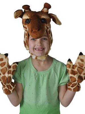 Máscara e Luvas de Girafa