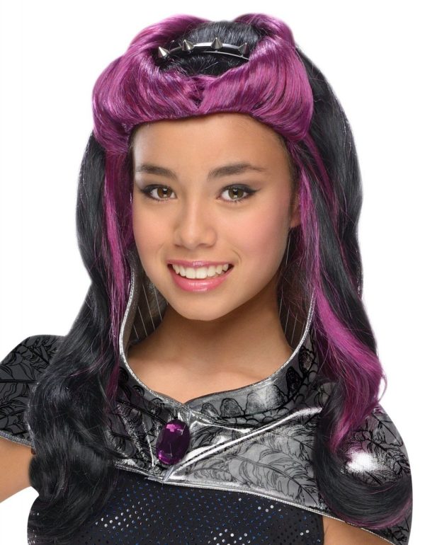 Peruca Ever After High Raven Queen Luxo Peruca Ever After High Raven Queen Luxo