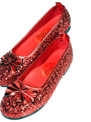 Sapatilha Infantil Vermelho Lantejoulas Brilhantes com Laço Sapatilha Infantil Vermelho Lantejoulas Brilhantes com Laço