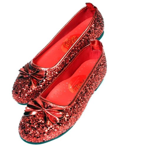 Sapatilha Infantil Vermelho Lantejoulas Brilhantes com Laço Sapatilha Infantil Vermelho Lantejoulas Brilhantes com Laço