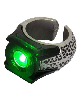 Anel Lanterna Verde com Luz Adulto Luxo Anel Lanterna Verde com Luz Adulto Luxo