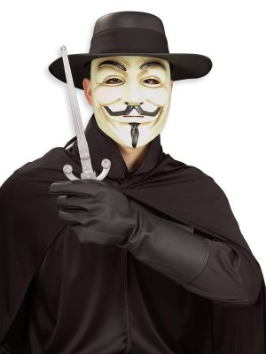 Luva V de Vingança Vendetta Adulto Luva V de Vingança Vendetta Adulto