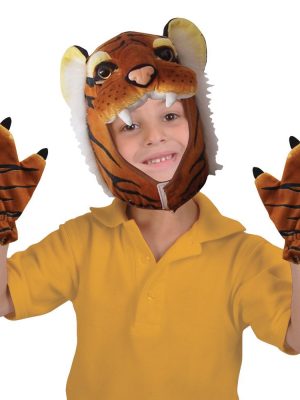 Máscara e Luvas de Tigre