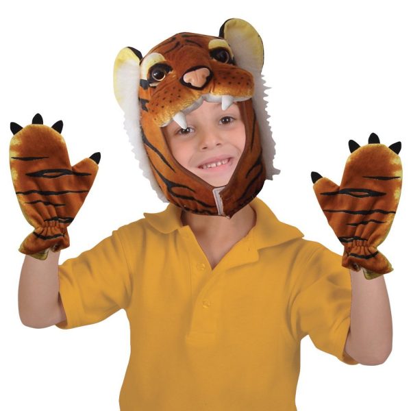 Máscara e Luvas de Tigre Máscara e Luvas de Tigre