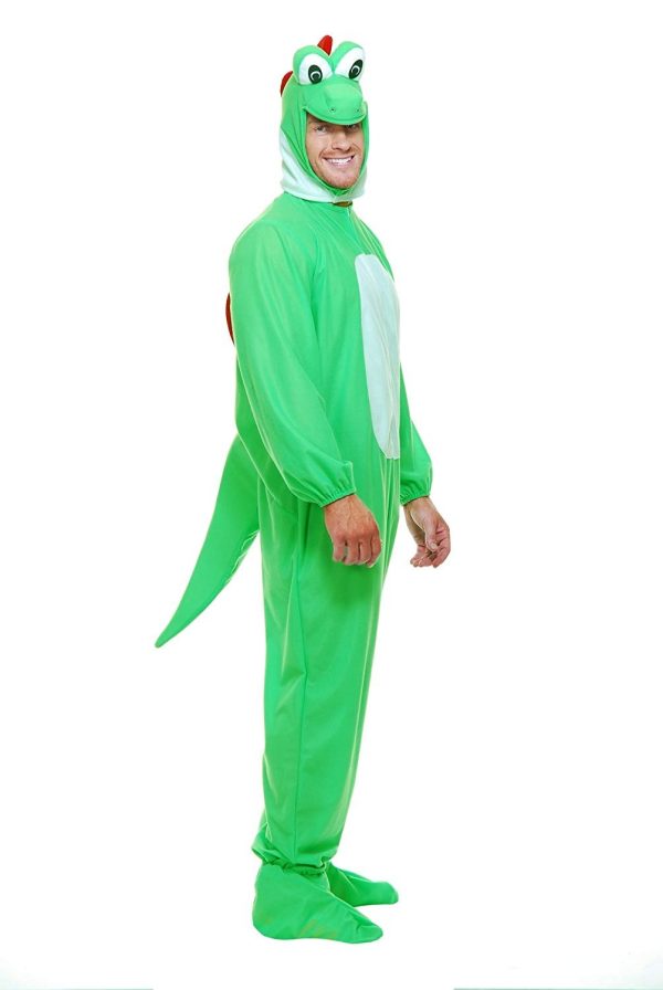 Fantasia Yoshi Macacão Adulto Masculino Fantasia Yoshi Macacão Adulto Masculino