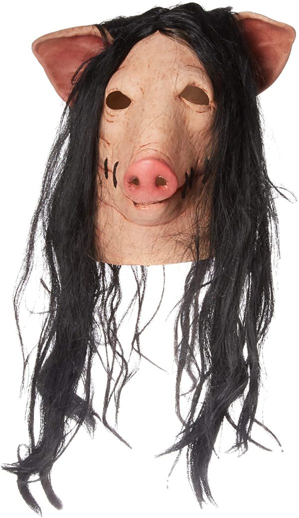 Máscara Adulto Billy de Jogos Mortais Saw Jigsaw Pig Porco