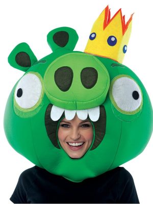 Máscara Angry Birds Porco Verde Adulto Máscara Angry Birds Porco Verde Adulto