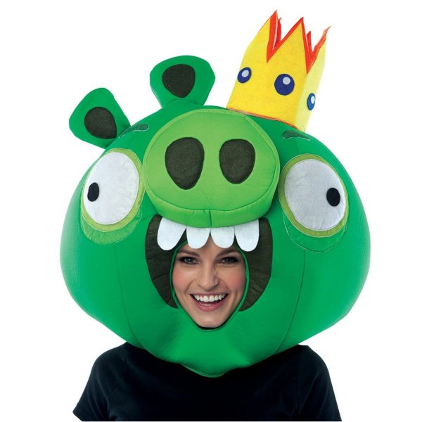 Máscara Angry Birds Porco Verde Adulto Máscara Angry Birds Porco Verde Adulto