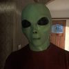 Máscara de Alien Extraterrestre Verde