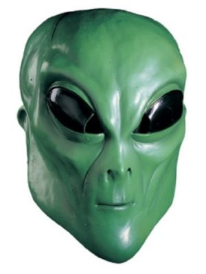 Máscara de Alien Extraterrestre Verde Luxo