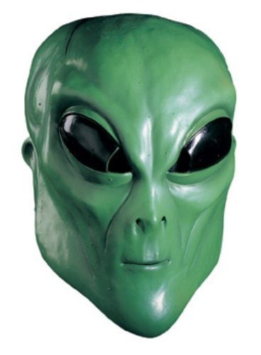 Máscara de Alien Extraterrestre Verde Luxo Máscara de Alien Extraterrestre Verde Luxo