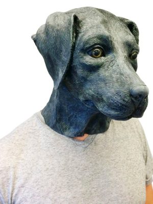 Máscara de Cachorro Labrador Vinil Animal Luxo