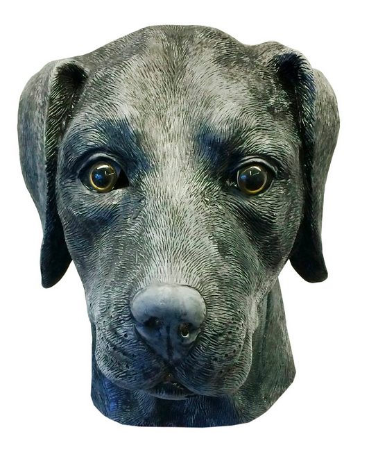 Máscara de Cachorro Labrador Vinil Animal Luxo Máscara de Cachorro Labrador Vinil Animal Luxo