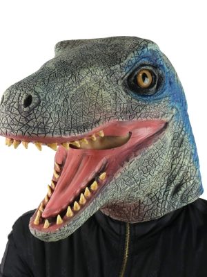 Máscara de Dinossauro Cinza Máscara de Dinossauro Cinza