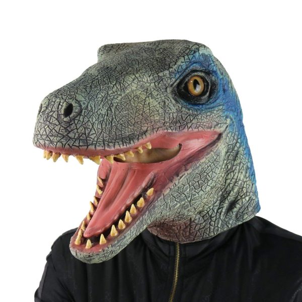 Máscara de Dinossauro Cinza Máscara de Dinossauro Cinza