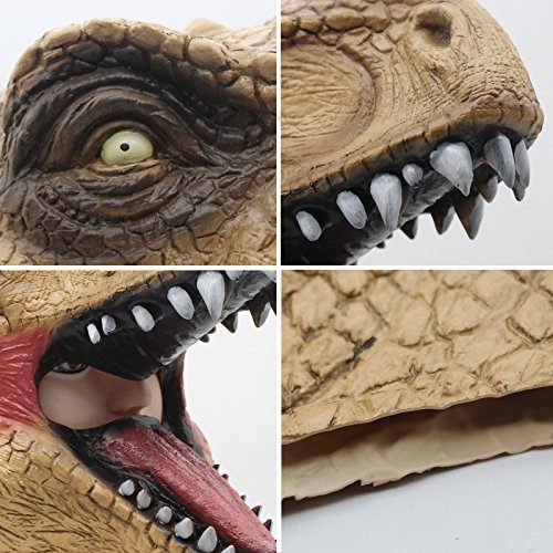 Máscara de Dinossauro Marrom Máscara de Dinossauro Marrom
