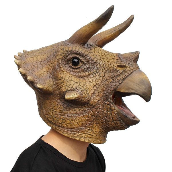 Máscara de Dinossauro Triceratopes Máscara de Dinossauro Triceratopes