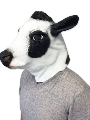Máscara de Vinil Animal Vaca Luxo Máscara de Vinil Animal Vaca Luxo