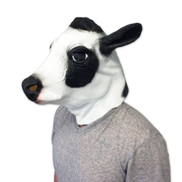 Máscara de Vinil Animal Vaca Luxo Máscara de Vinil Animal Vaca Luxo