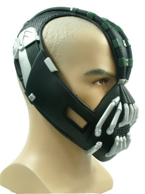 Máscara do Bane Latex Prata Máscara do Bane Latex Prata