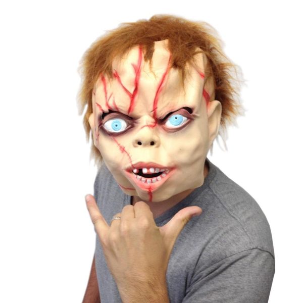 Máscara do Boneco Assassino Chucky Luxo Máscara do Boneco Assassino Chucky Luxo