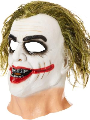 Máscara do Coringa Adulto Batman Cavaleiro das Trevas Elite Máscara do Coringa Adulto Batman Cavaleiro das Trevas Elite
