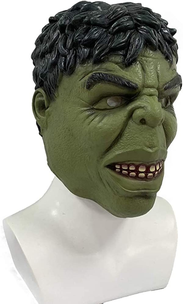 Máscara do Hulk de Vinil dos Vingadores Clássica Máscara do Hulk de Vinil dos Vingadores Clássica