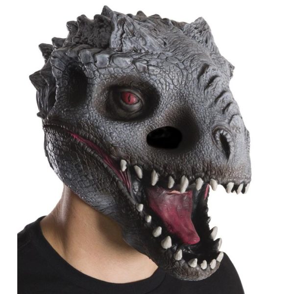 Máscara Jurassic Park O Mundo dos Dinossauros Indomirus TRex Adulto Máscara Jurassic Park O Mundo dos Dinossauros Indomirus TRex Adulto