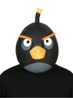 Máscara Latex Angry Birds Pássaro Preto Máscara Latex Angry Birds Pássaro Preto