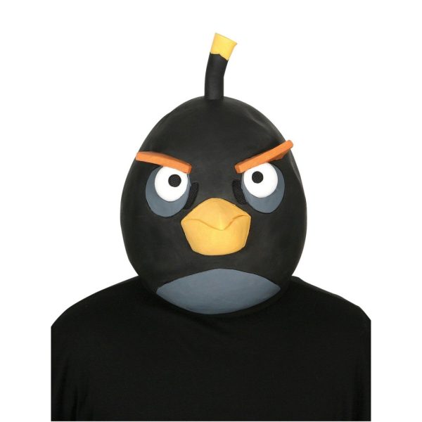 Máscara Latex Angry Birds Pássaro Preto Máscara Latex Angry Birds Pássaro Preto