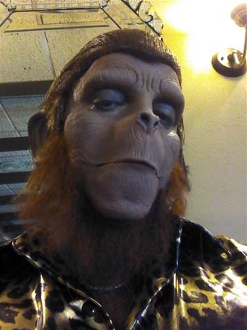 Máscara Macaco para Aplicação de Maquiagem Máscara Macaco para Aplicação de Maquiagem