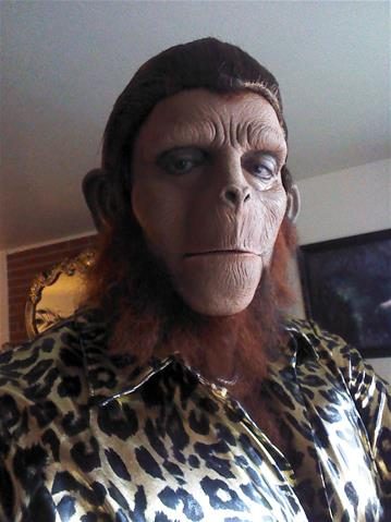 Máscara Macaco para Aplicação de Maquiagem Máscara Macaco para Aplicação de Maquiagem