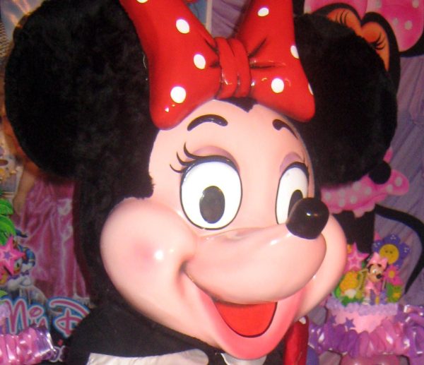 Máscara Mascote Minnie Super Luxo Máscara Mascote Minnie Super Luxo